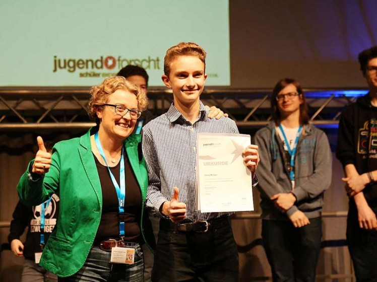 Fabian Metzger (Kl. 10) ist Preisträger bei Jugend forscht